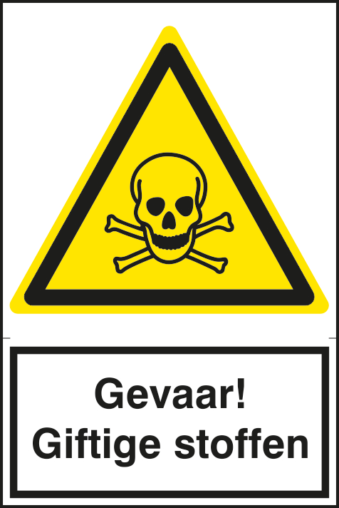 Spectrum ZK Bord Gevaar Giftige Stoffen 200x300mm