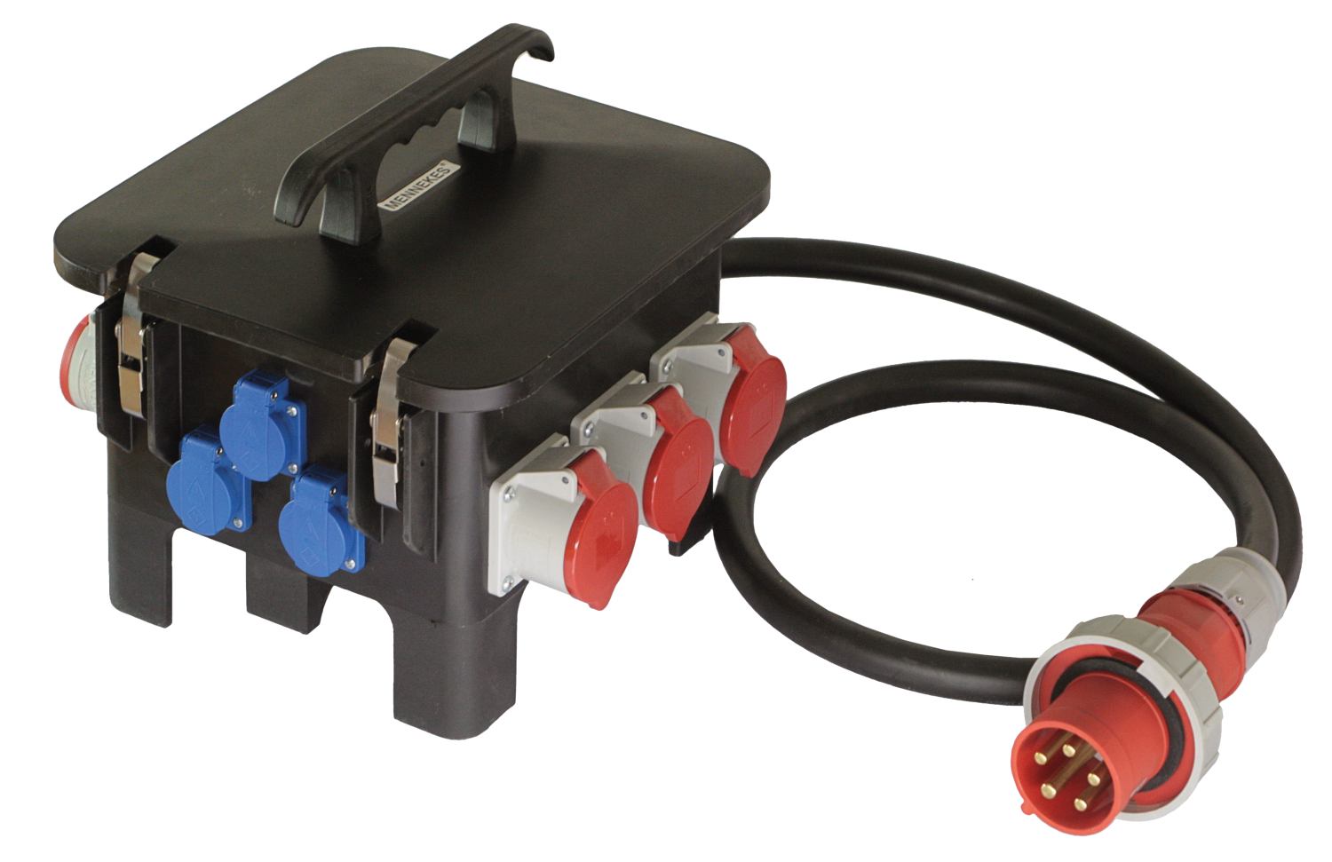 Schwabe CEE Mobiele Stroomverdeler M6 400V/63A IP44 5-polig met kabel H07RN-F 5G16 2m