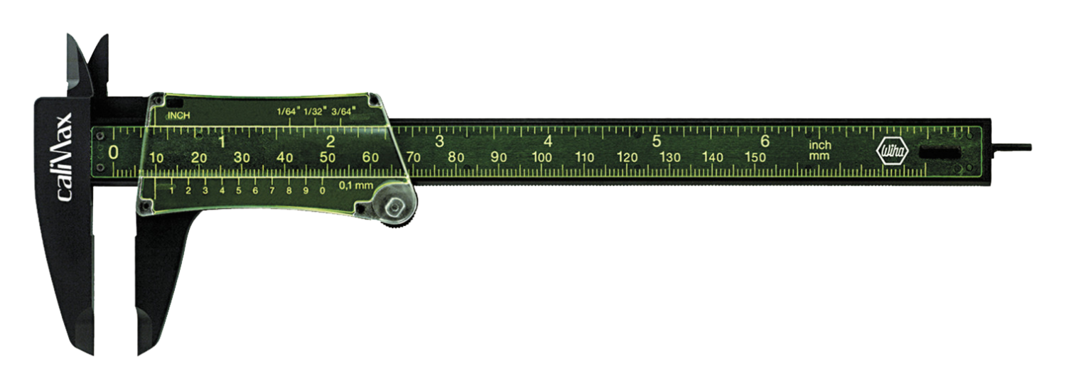 WIHA Schuifmaat CaliMax 4113 aflezing 0,1 mm 150mm in blister