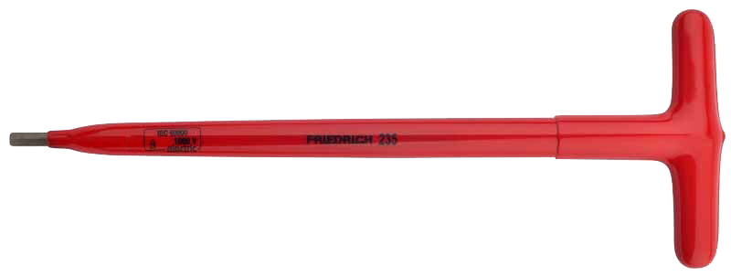 Friedrich T-greep Inbussleutel 235 1000V dompel geïsoleerd 150mm 3mm