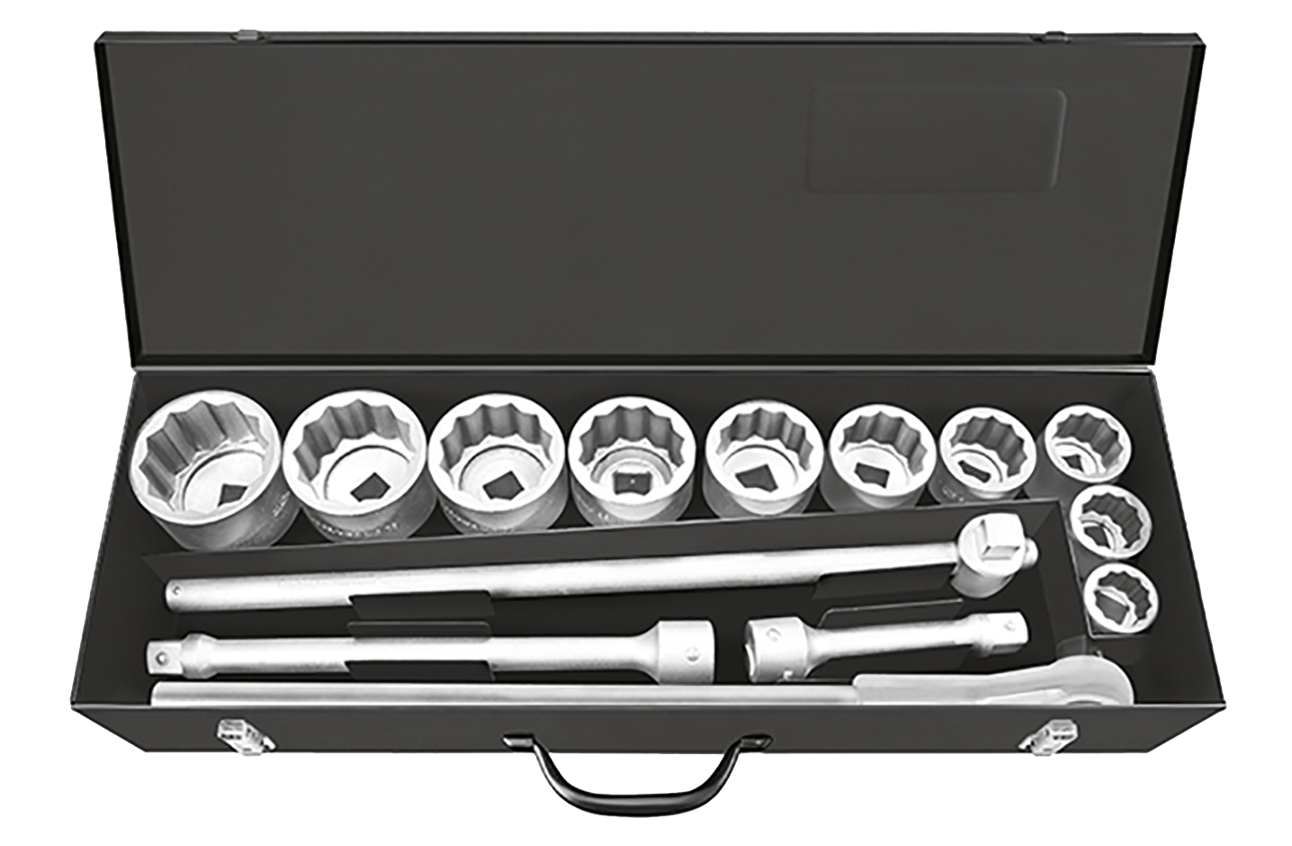 Matador 1" Dopsleutelset Twaalfkant 36-80mm, 14-delig