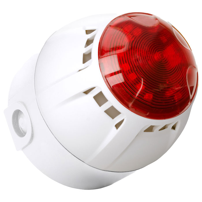 Compro Combi Signalering Chiasso 100 Razor 100dB 9-28V DC Deep IP65 Wit/Rood