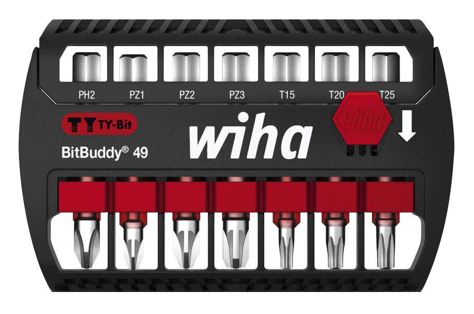 WIHA Bitset BitBuddy TY-Bit 49 7946 PH/PZ/TORX T15-T25, 7-delig