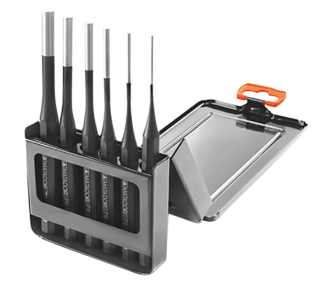 Matador Doorslagenset DIN 6450 vorm C 2-8mm in cassette, 6-delig