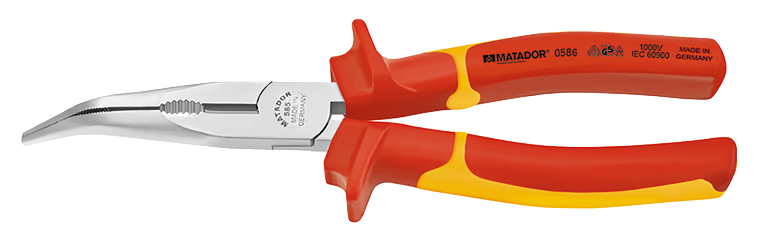 Matador Telefoontang, Gebogen ISO 5745 1000V VDE 205mm