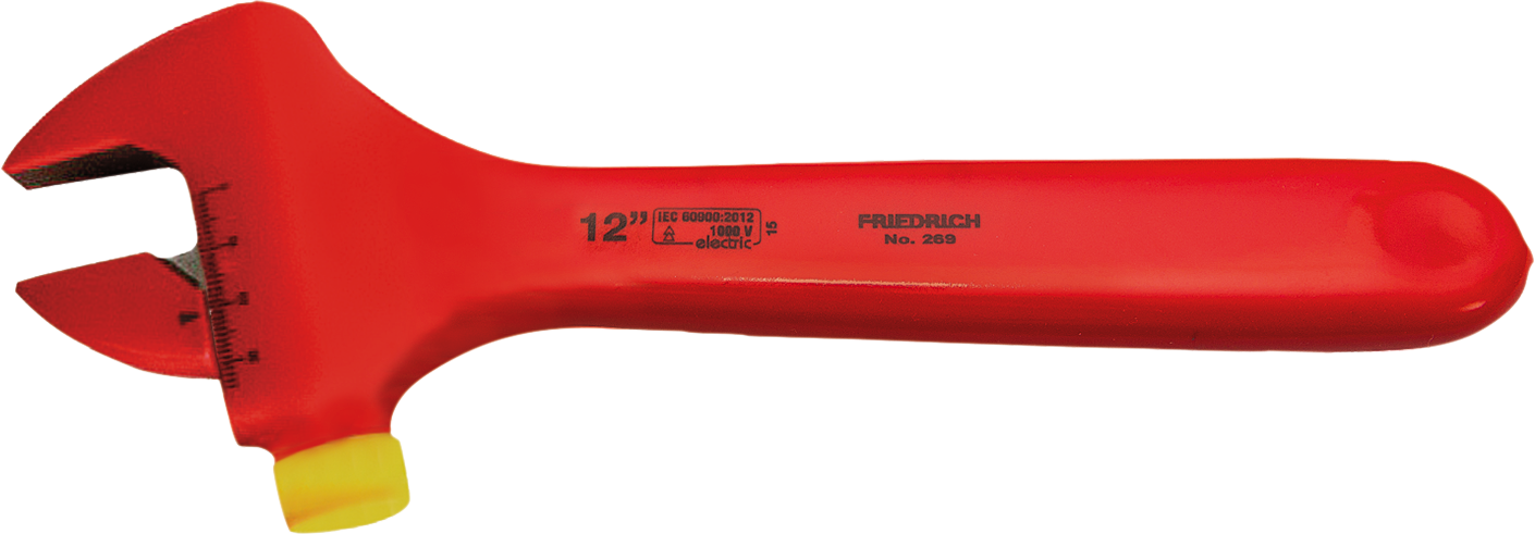 Friedrich Verstelbare Moersleutel 1000V Volledig geïsoleerd 29mm 200mm