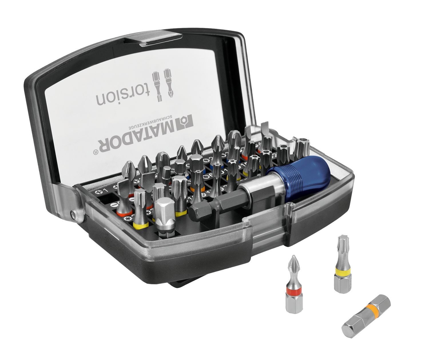 Matador 1/4" Bitassortiment Torsion, 32-delig