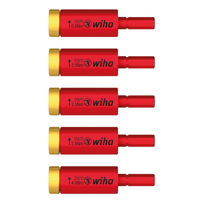 WIHA Moment EasyTorque Adapterset Electric 2970, 5 delig