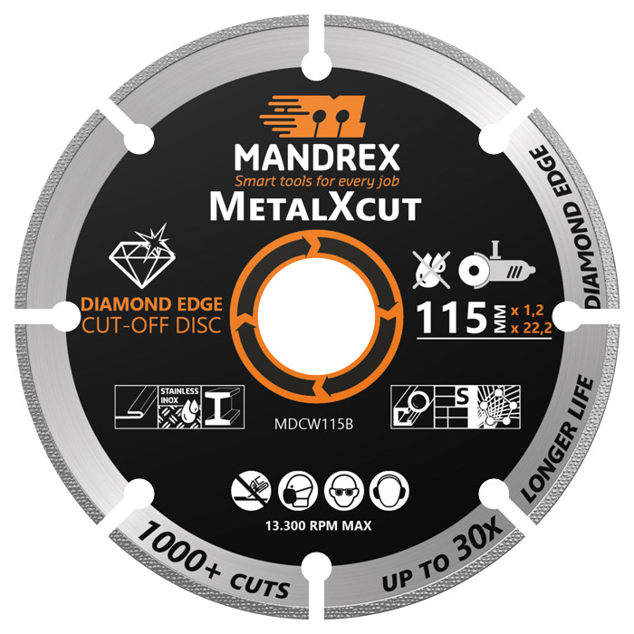 Mandrex MetalXcut Diamant Doorslijpschijf MDCW230B Ø 230mm