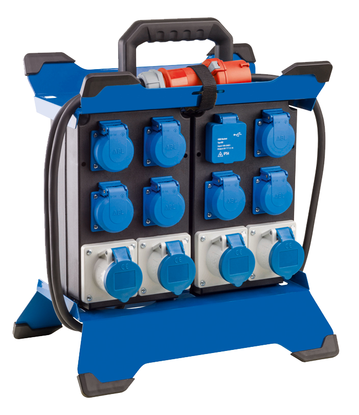 Schwabe Camping CEE Stroomverdeler STECKY DUO 8 400V/16A IP44  H07RN-F 5G2,5 3,4m