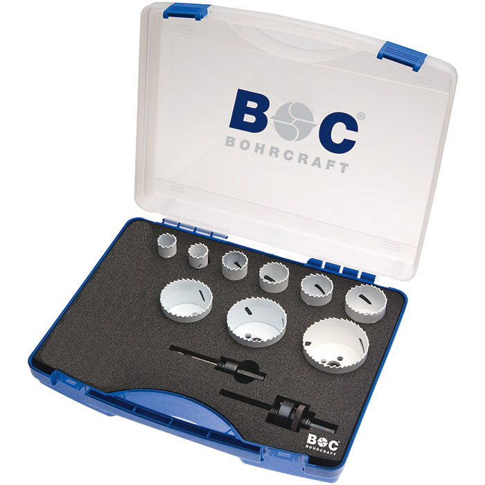 BC Bi metaal gatzagenset HSS RLS 9 "Sanitair" 19-64mm, 11-delig