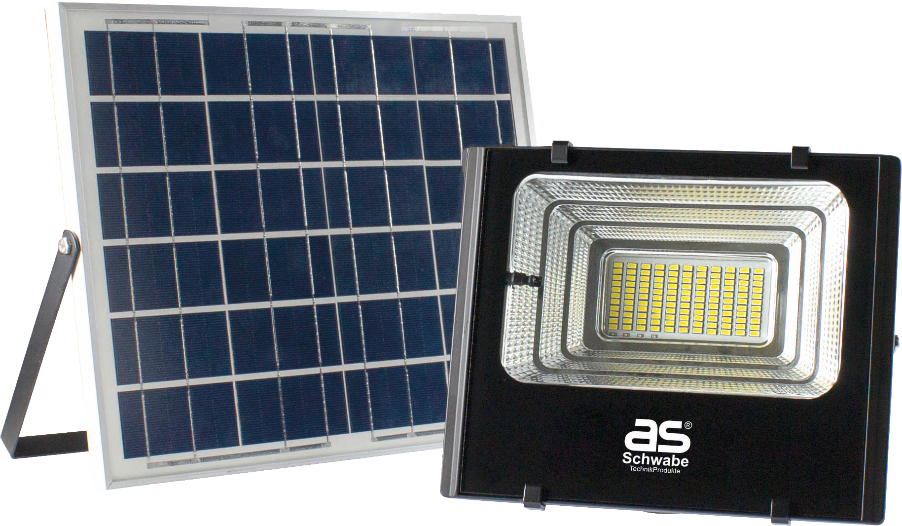 Schwabe Solarline LED-spot IP44 25W incl. zonnepaneel + 12 V kabel + afstandsbediening