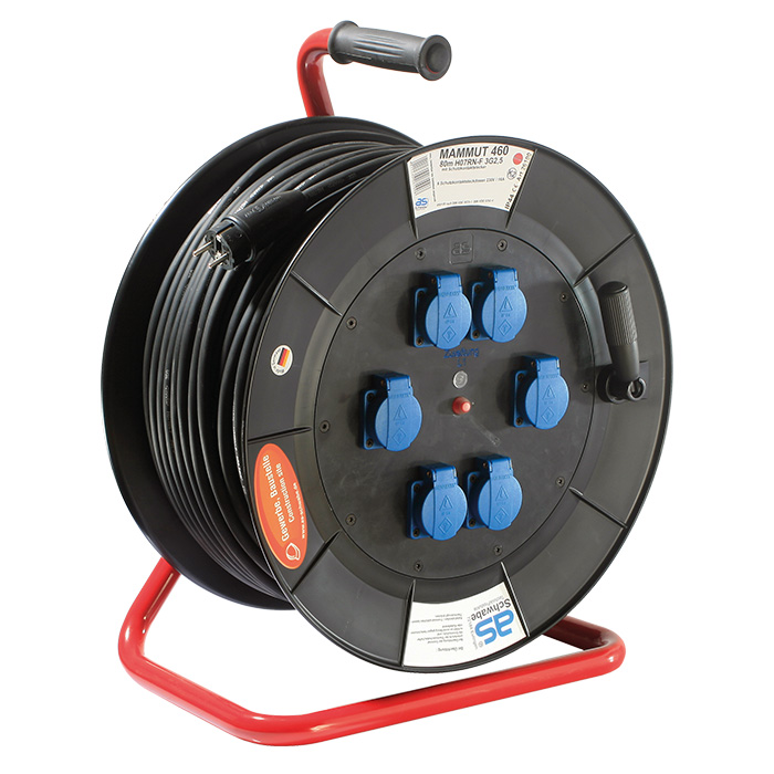Schwabe Mammoet Haspel 230V/16A IP44 H07RN-F 3G2,5 80m