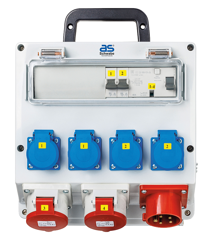 Schwabe CEE Stroomverdeler FIXO 1 400V/16A IP44