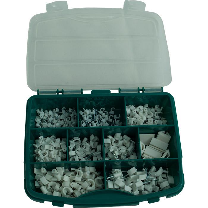 Assortimentbox draadclips, 300-delig