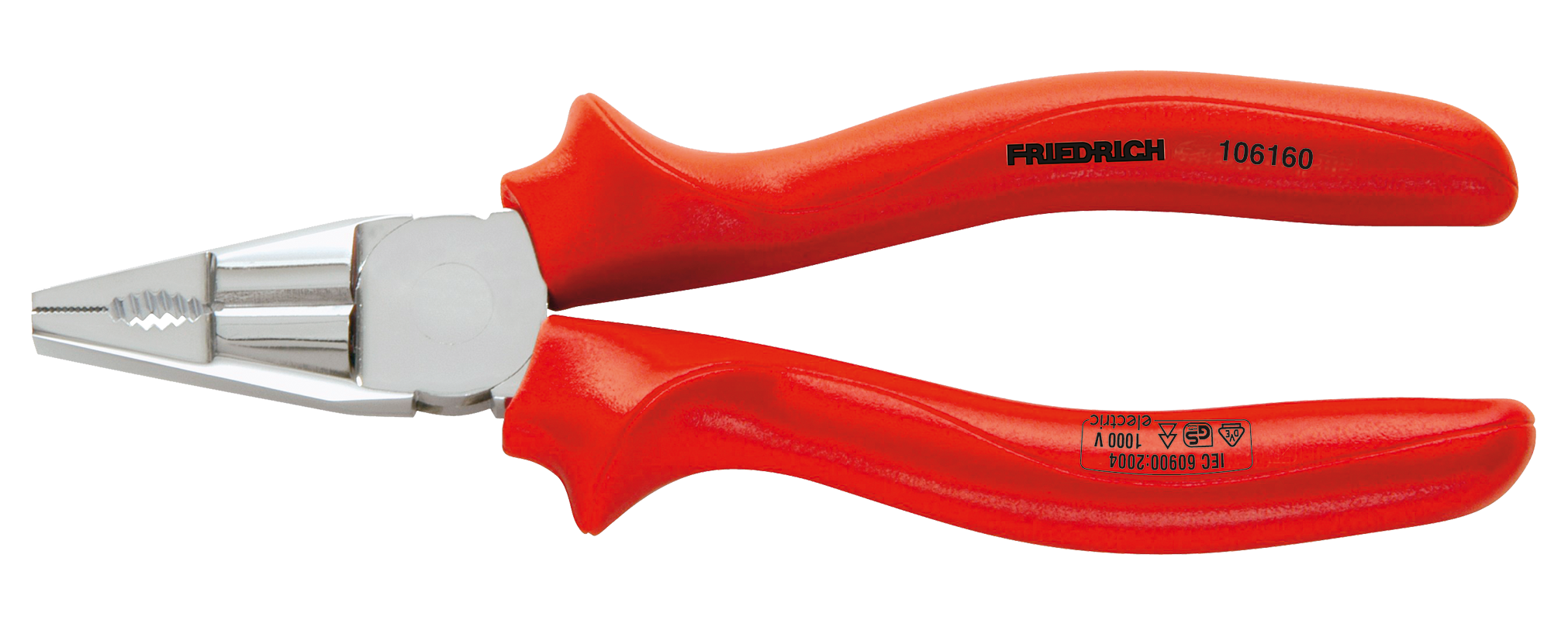 Friedrich Combinatietang 1000V VDE rood geïsoleerd