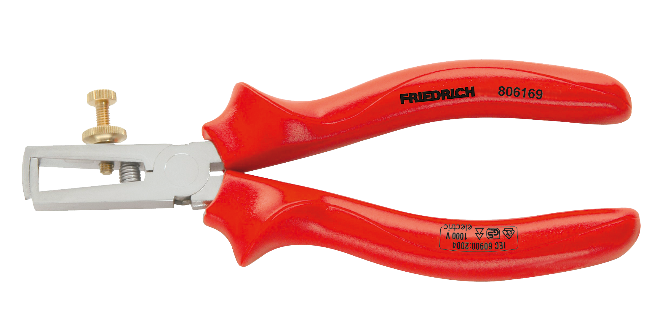 Friedrich Striptang Comfort Grip rood geïsoleerd 1000V VDE160mm