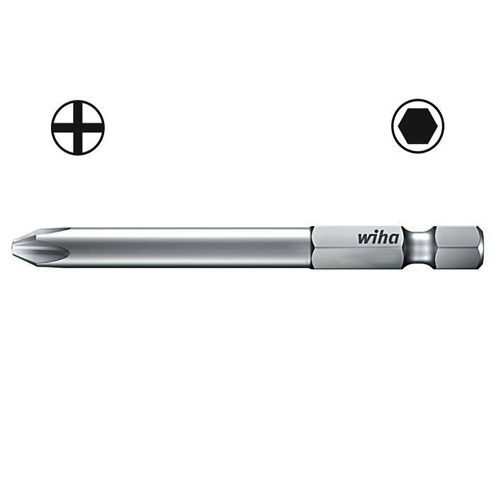WIHA Professional Bit 1/4" E6,3 Kruiskop 7041Z PH1x150