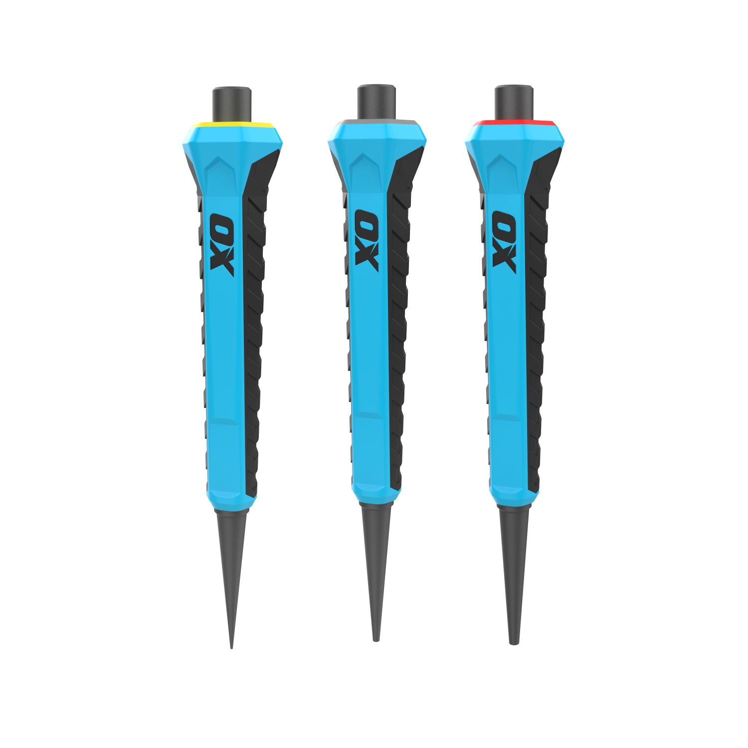 OX Pro Centerponsset met grip 0,8+1,6+2,4mm (3 stuks)