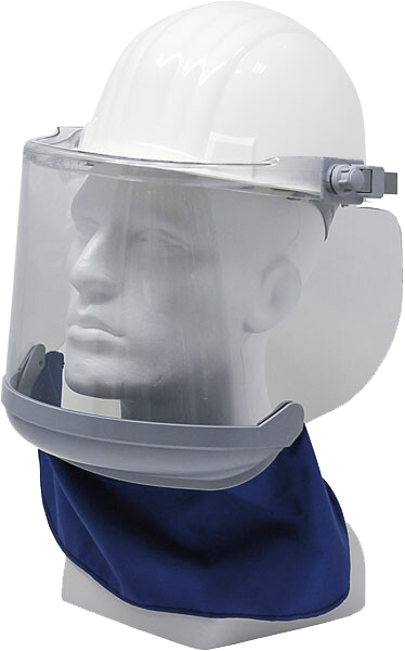 Friedrich Gelaatscherm met hals- en nekbescherming volgens DIN EN 166/170