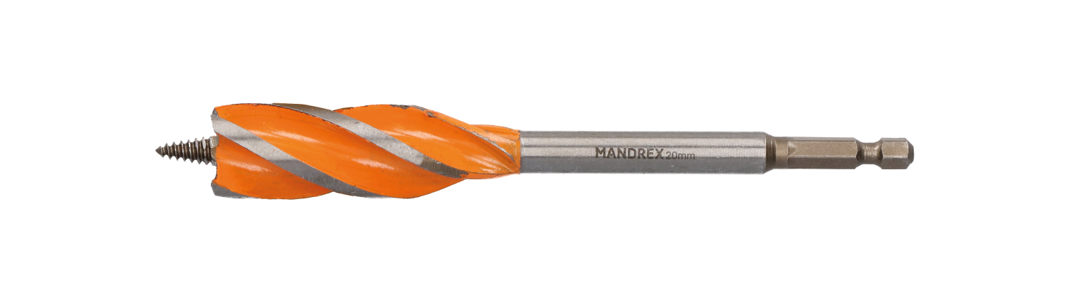 Mandrex Ultimate 4X PowerXbit Houtboor 4-snijder MWF16020B 20 x 160mm