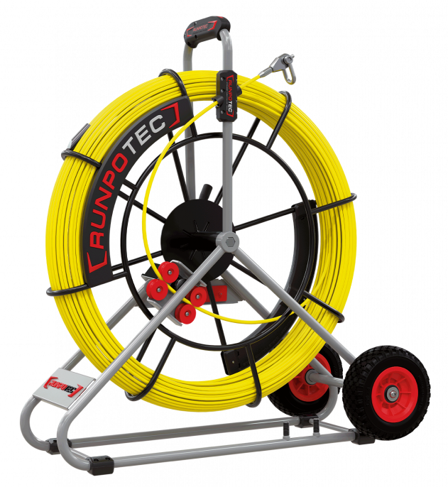 RUNPO Profi-set Glasvezel Trekveer Ø 7,5mm RTG12 100m incl. Haspel