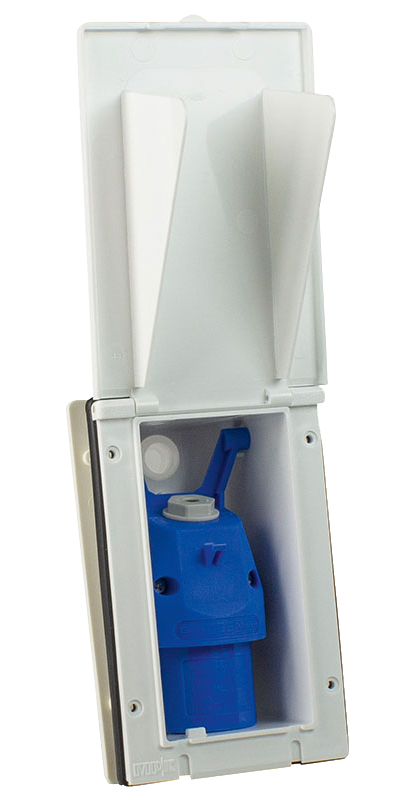 Schwabe Camping CEE Inbouwcontactdoos uitklapbaar 230V/16A IP44 3-polig Wit
