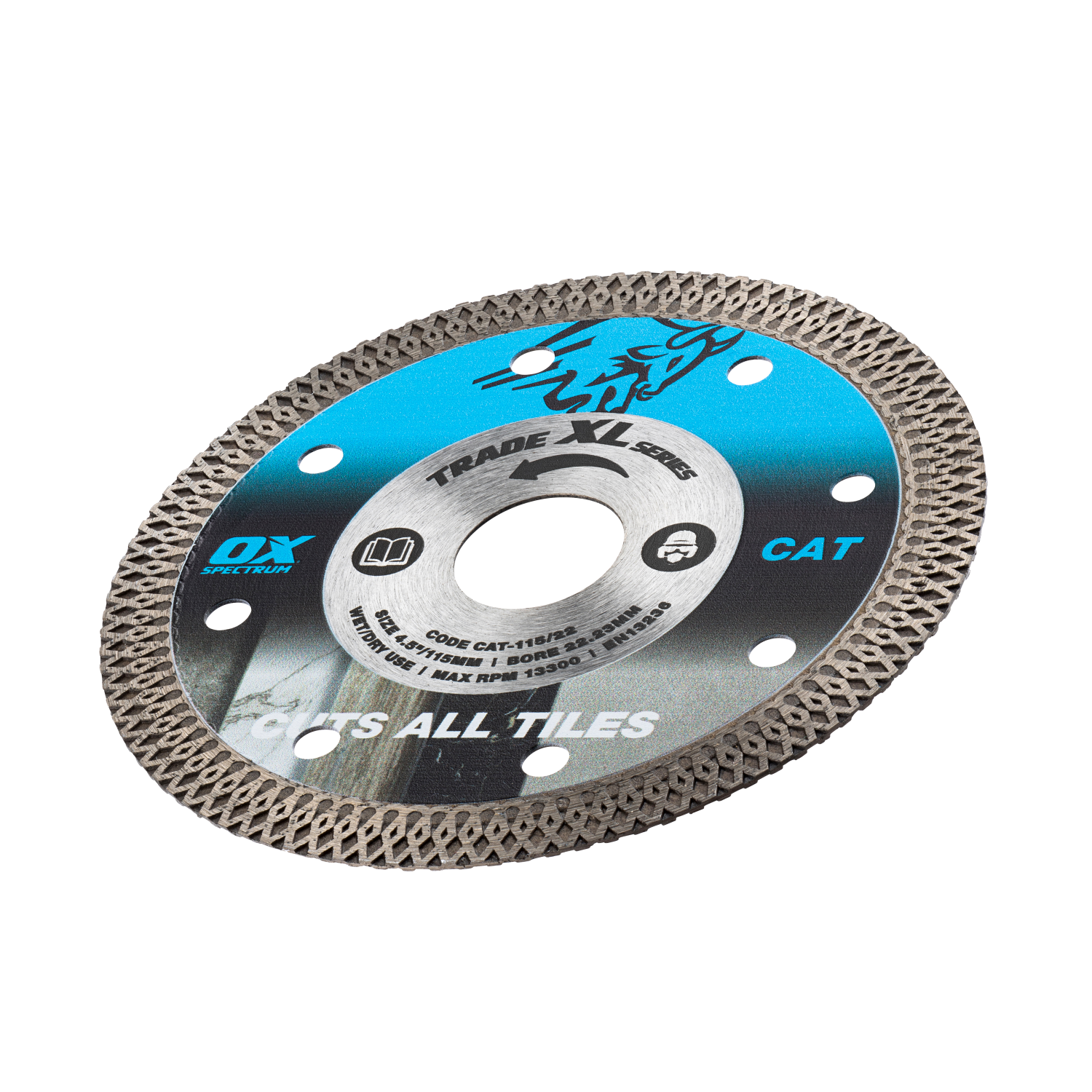 OX Trade Diamantzaagblad Tegels XL CAT 115mm