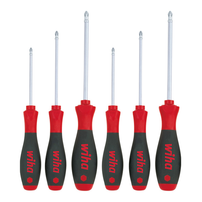 WIHA Schroevendraaierset SoftFinish 311 PH/PZ K6, 6-delig