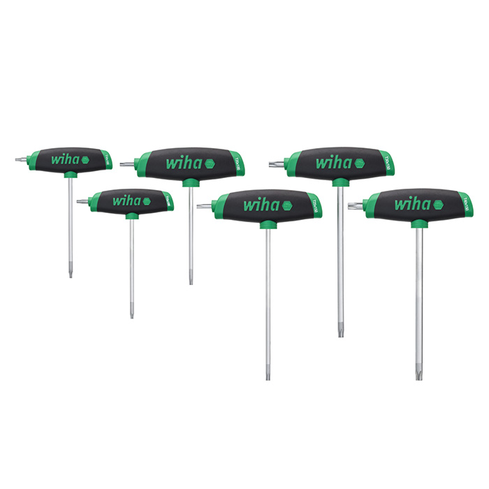 WIHA TORXsleutelset ComfortGrip met zijpunt 364DS T10-T40, 6-delig