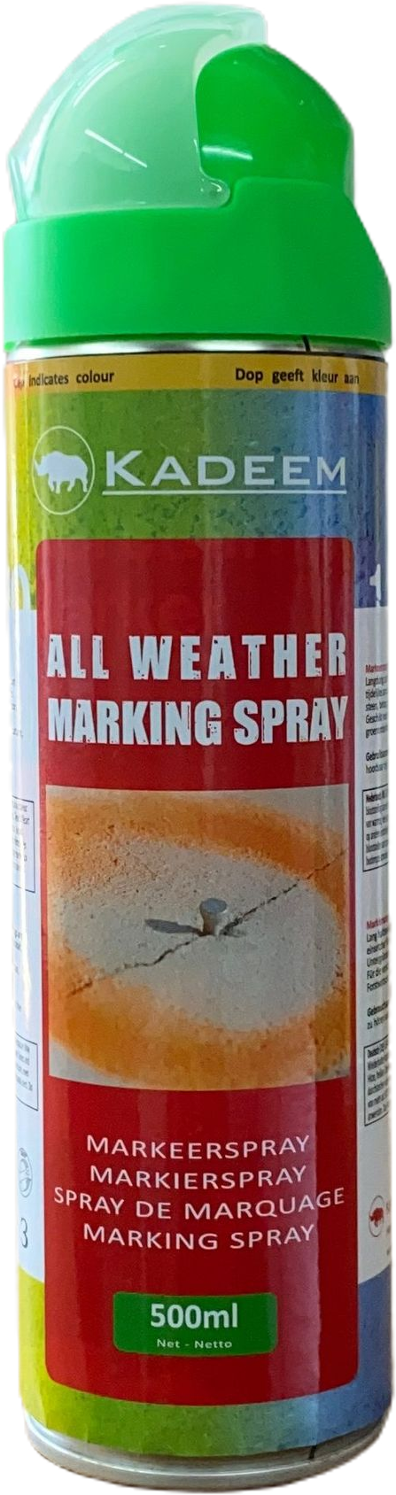 Kadeem Markeerspray All Weather 500ml Fluor Groen