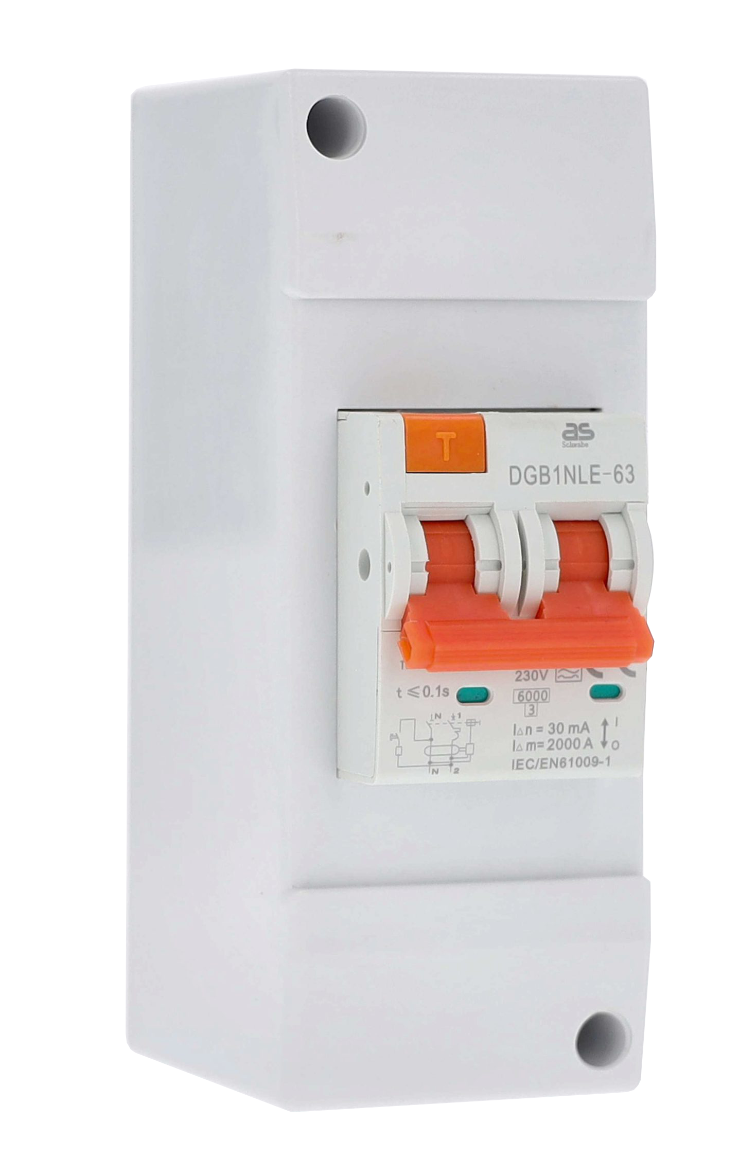 Schwabe Camping Aardlek-Installatieautomaat-combi 230V/16A, 30mA, type A, C, 2-polig