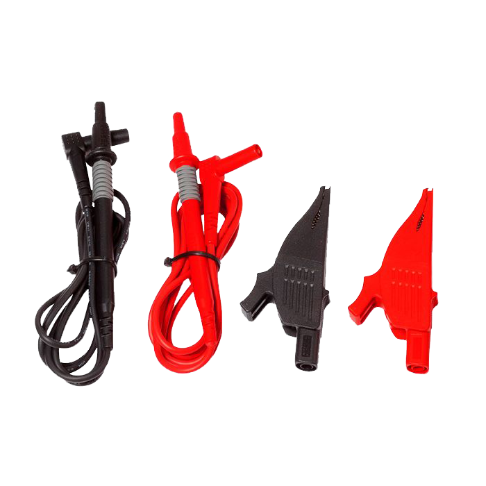 BENNING Meetsnoeren met krokodillenklemmen rood, zwart t.b.v. PV 1-1+, PV 2, 2-delig