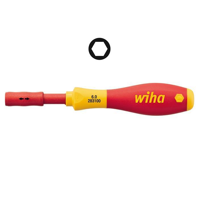 WIHA Bitschroevendraaier SoftFinish SlimVario Electric 2831 1000V VDE 6mm