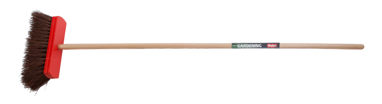 Polet Straatbezem 30cm Bassine met essen steel 150cm