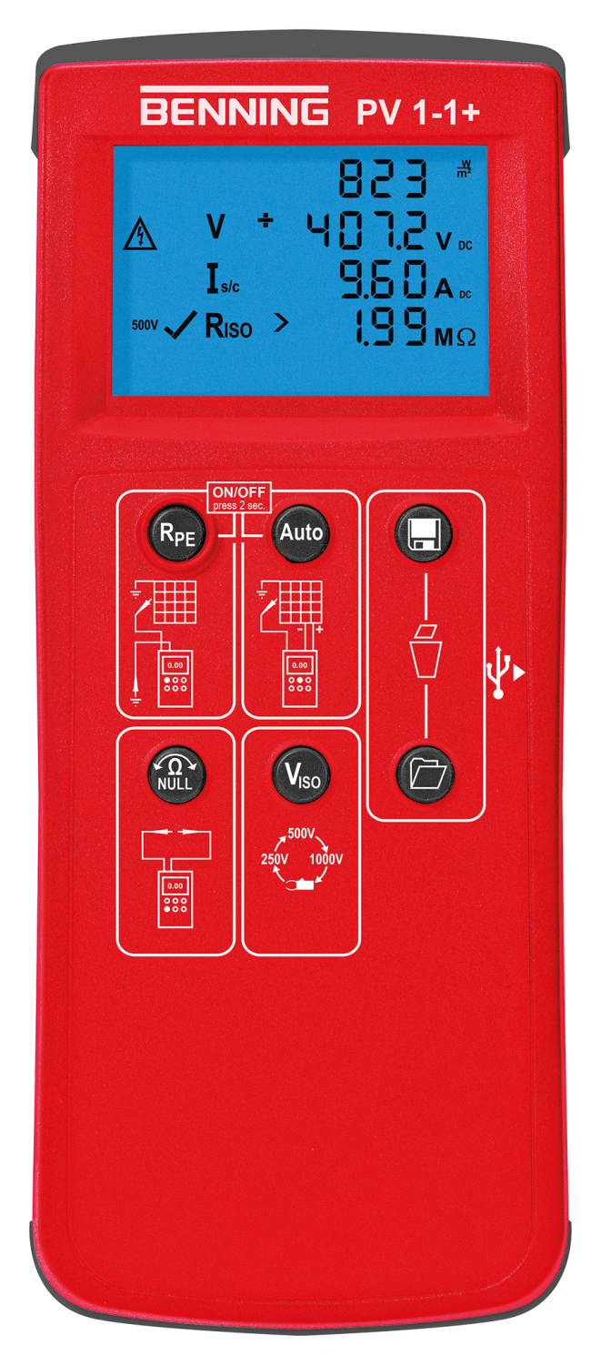 BENNING PV 1-1+ Tester voor fotovoltaïsche installaties