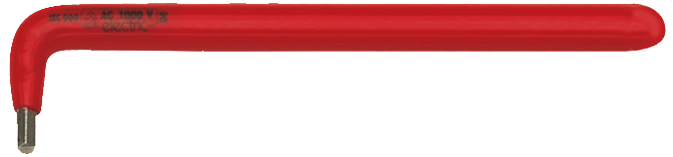 Friedrich Haakse Inbussleutel 225 1000V lang DIN 911L dompel geïsoleerd 140mm 4mm
