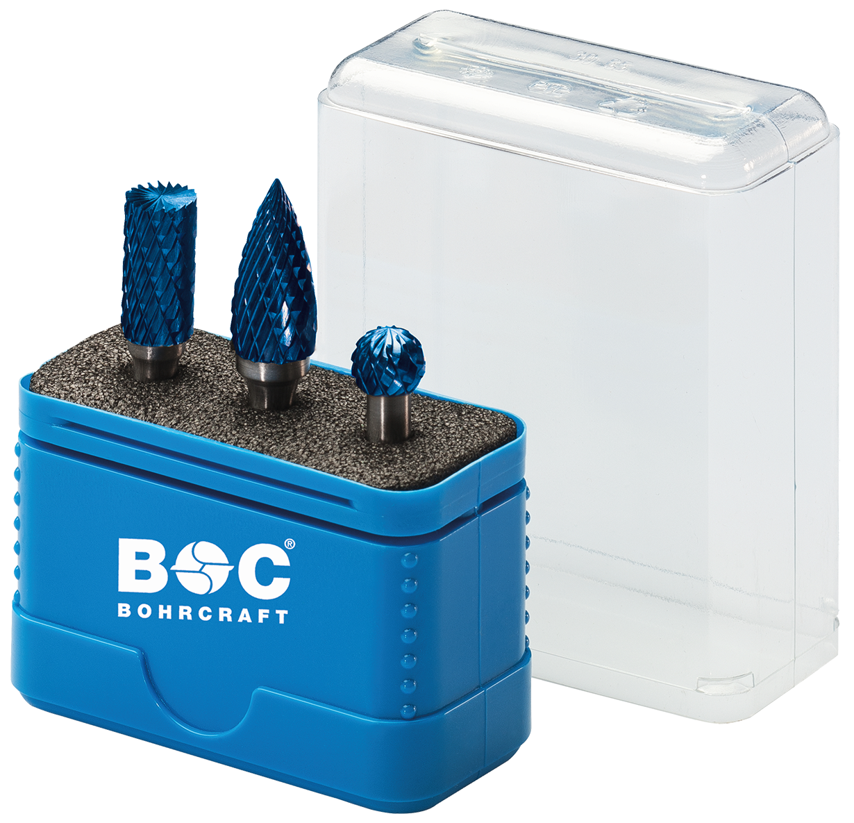 BC Stiftfrezenset HM Blue+ R3 B+ Ø 1 x 10,0 mm vorm B/D/G , 3-delig