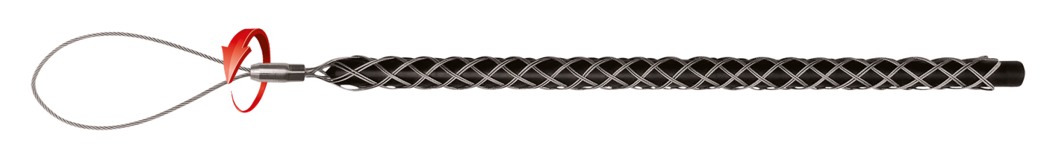 RUNPO RVS Kabeltrekkous met anti-twist trekoog 4-6mm