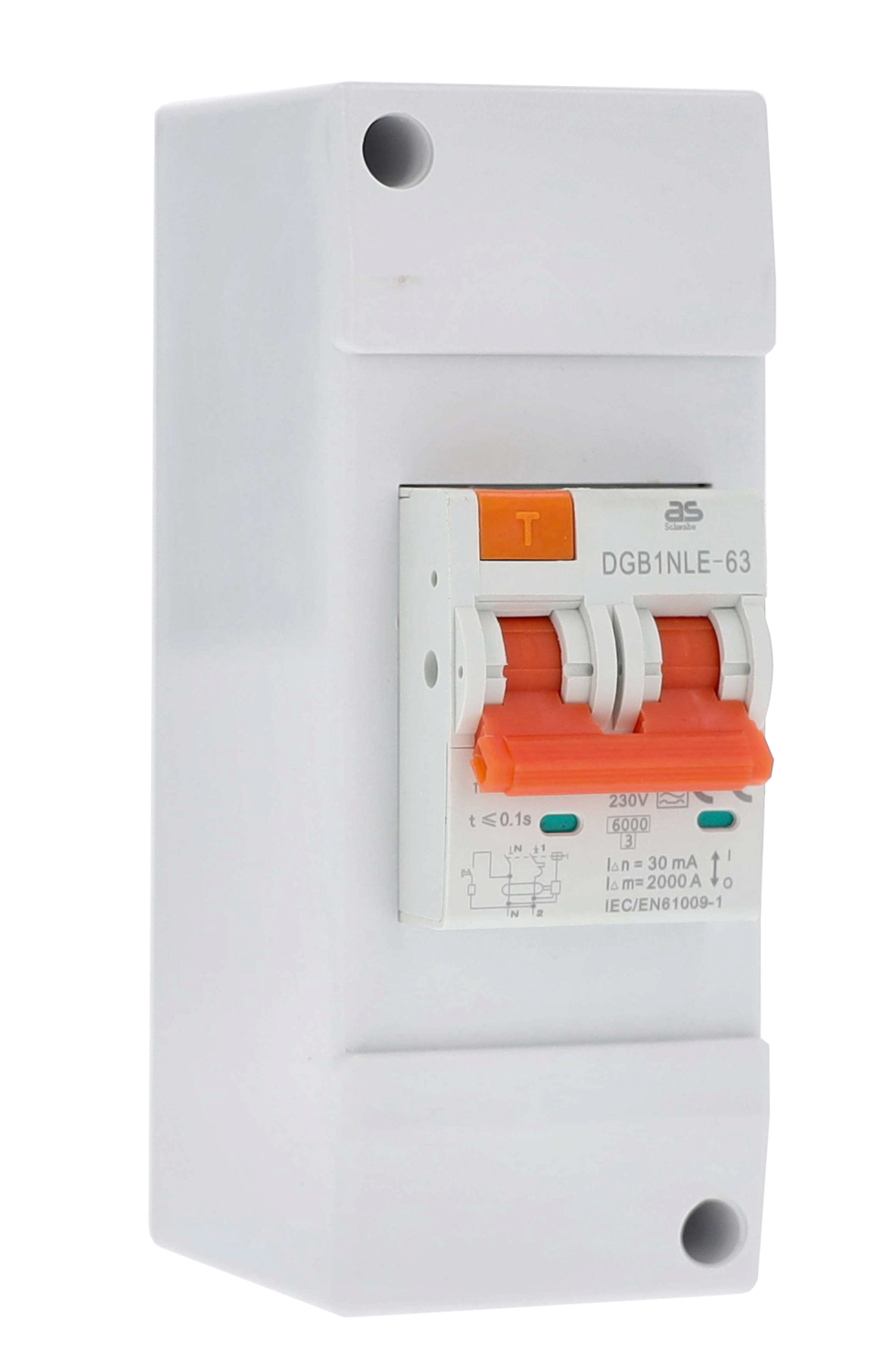 Schwabe Camping Aardlek-Installatieautomaat-combi 230V/16A, 30mA, type A, C, 2-polig