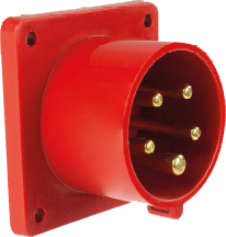 Schwabe CEE Opbouwstekker 400V/16A IP44 5-polig rood