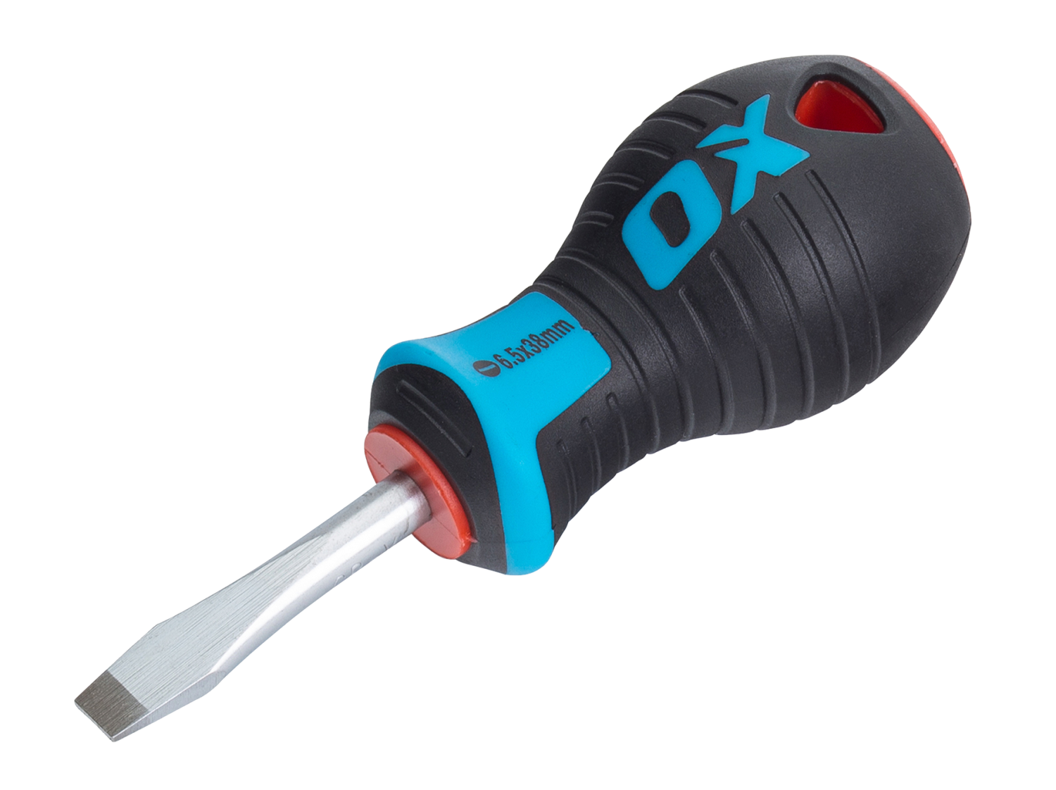 OX Pro Stubby Sleufschroevendraaier 6.5 X 38mm
