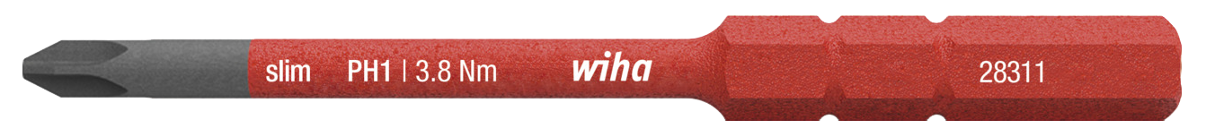 WIHA SlimBit Electric Kruiskop 2831-11 PH1 3.8 Nm