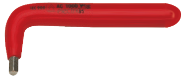 Friedrich Haakse Inbussleutel 226 1000V kort DIN 911 dompel geïsoleerd 65mm 3mm