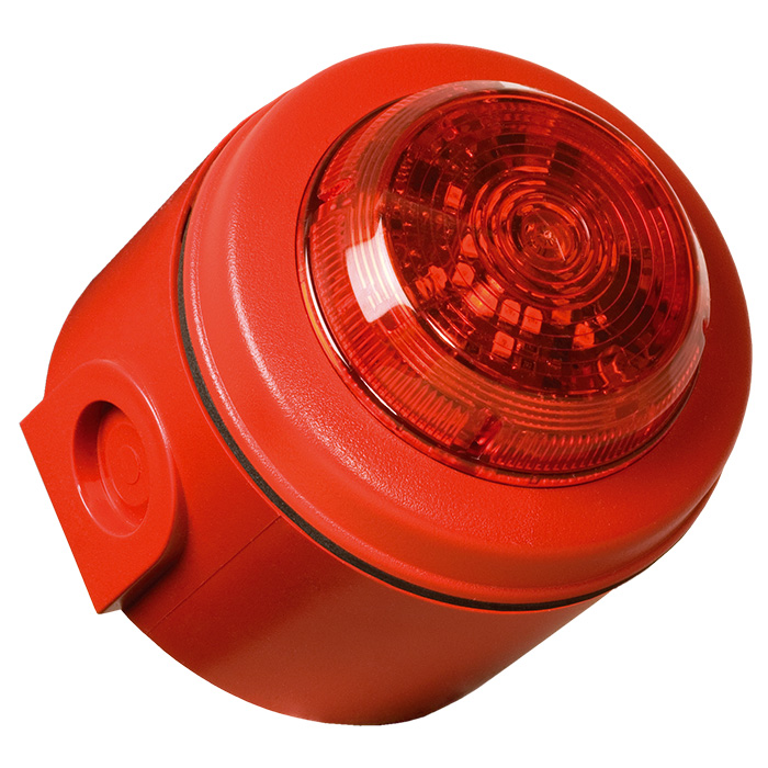 Compro Flitslamp LED Solista Maxi Deep 9-60V DC IP65 Rood/Rood