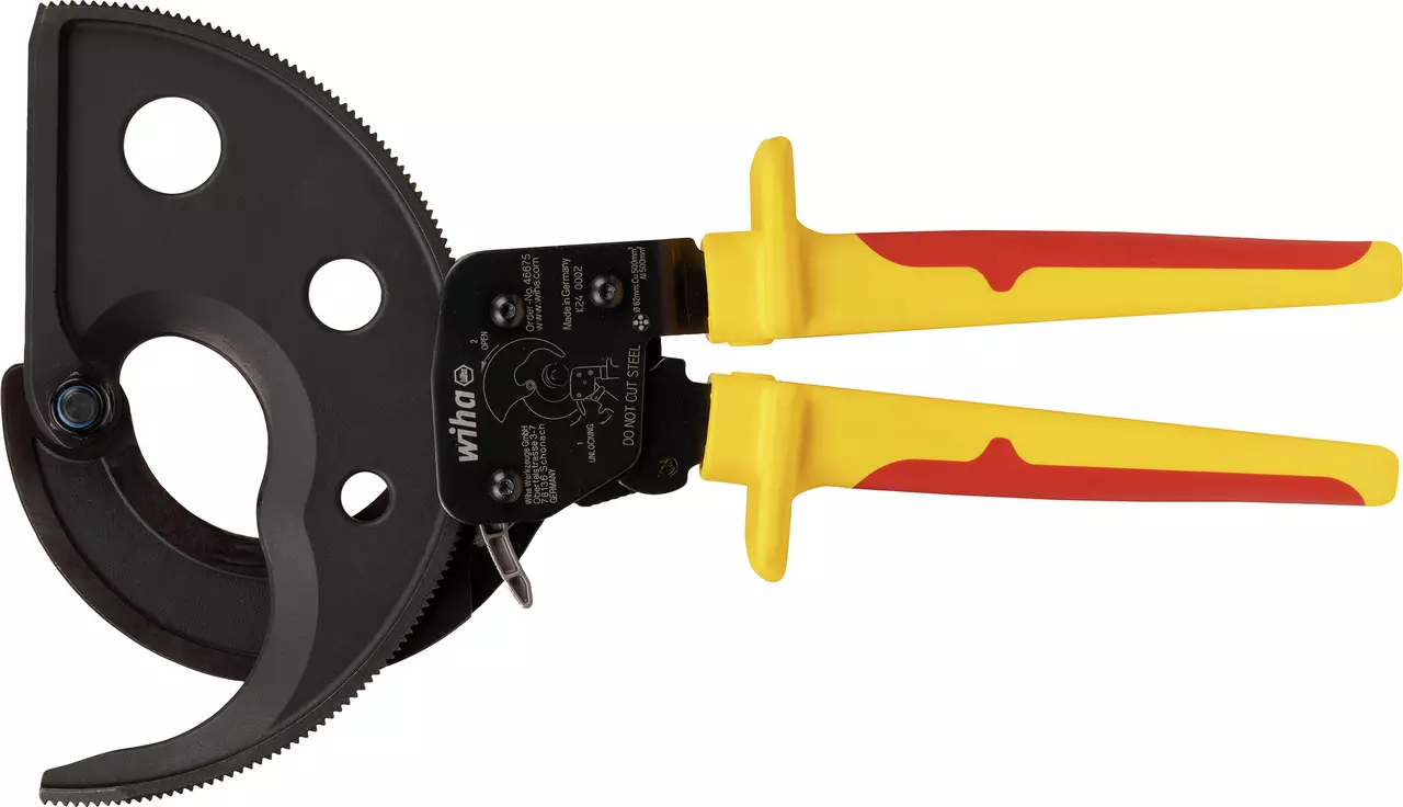 WIHA Ratelkabelschaar 1000V Z 53 0 06 Ø62mm 500mm² 300mm