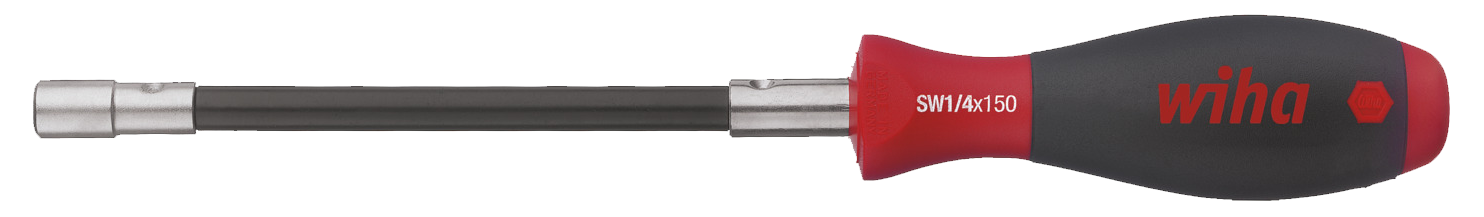 WIHA SoftFinish Bitschroevendraaier 386 1/4" Flexibele Schacht 150mm