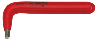 Friedrich Haakse Inbussleutel 226 1000V kort DIN 911 dompel geïsoleerd 100mm 8mm