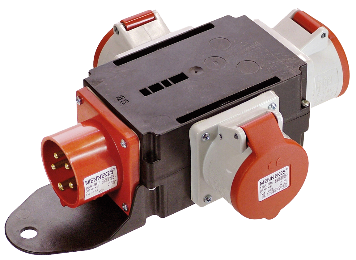 Schwabe CEE MIXO Adapter 400V/16A IP44 5-polig RHEIN
