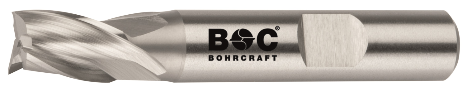 BC PP Spiebaanfrees DIN 327 HSS-E Co 8%, kort, Z3, Type N 9,0 mm Weldon DIN 1835 B